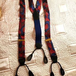 Barron's hunter silk suspenders Harvard yale